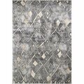 Mayberry Rug 7 ft. 10 in. x 9 ft. 10 in. Pacific Sputnik Area Rug, Gray PC6136 8X10